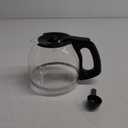 12-Cup Replacement Coffee Carafe Compatible with Mr. Coffee Coffee maker Pot, Replace Part# PLD12 PLD12-RB Series, Black Handle