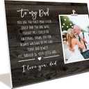Father of The Bride Gifts from Daughter, Wooden Picture Frame for 6"x 4" Photo, Thank You Gifts For Daddy, To My Dad Keepsake On My Wedding Day, Wedding Keepsake Desk Decor