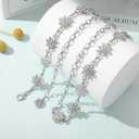AWAYTR Waist Chains Belts for Women - Rhinestone Gold Silver Chain Belts for Dresses