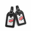 Lewis N Clark Leather Luggage Tag 2Pcs
