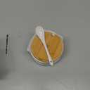 LYEOBOH Sugar Bowl with Lid and Spoon,17 OZ Sugar Jar, Ceramic Jar with Lid, Sugar Container for Coffee Bar, Sugar Bowls for Countertop, Azucarera for Farmhouse Home and Kitchen, White