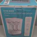 Baby Bottle Sterilizer | Esterilizador de Biberones, 6-in-1 HAUTURE Bottle Sterilizer and Dryer, Electric Steam Bottle Sanitizer for Baby Stuffs, Baby Bottles & Breast Pump Accessories (White)