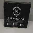 MIRRORVANA Fogless Shower Mirror for Shaving with Upgraded Suction, Anti Fog Shatterproof Surface and 360 Swivel, 1X Magnifying, 6.3 x 6.3 Inch (Black)