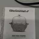 Elite Gourmet EGC1405W 2-Tiered Rapid Egg Cooker, 5-Egg Poacher, Omelets, Soft, Medium, Hard-Boiled Eggs with Auto Shut-Off and Buzzer, BPA Free, 14 eggs, White
