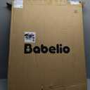 BABELIO Safety Gate Door Fits for Stairs, Narrow and Wide Doorways with Auto Close, Easy Install, No Drilling, Pressure Mounted for Baby, Child, Pets, Dog/Puppy, 26''-40'', White