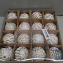 Christmas Ball Ornaments Set, 16ct 80mm Elegant White and Gold Assorted Xmas Tree Ball Ornaments, Shatterproof Christmas Tree Hanging Ornaments for Xmas Decoration
