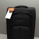 LOVEVOOK Carry On Luggage 22x14x9 Airline Approved, 22 Inch Softside Suitcases with Spinner Wheels, Lightweight Carry-on Suitcase with TSA Lock for Women Men, Large Luggage for Travel Business Trip (Black)