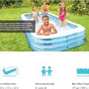 Intex: Swim Center Family Pool - 120 x 72 x 22 - Blue - Inflatable Pool, Splash & Wade, Backyard Water Play, Vinyl, Wide Side Walls, 277 Gal, Kids 6+