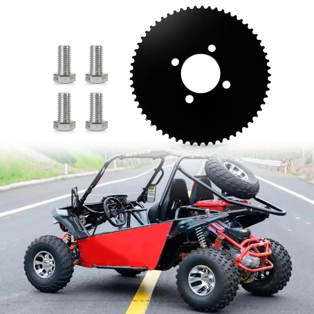 Go Kart Sprocket 35 Chain 60T - PSLER 60 Tooth #35 Rear Chain Sprocket Go Kart Sprocket Rear Drive Sprocket Replacement for 79cc 212cc 420cc Mini Bike Go Cart Kart Predator Drift Trike ATV Quad