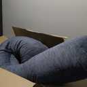 ALLOPERA Pregnancy Pillow, Full Body 57 Inch Maternity Pillow with Removable Washable Cover - Sleep Support for Legs, Back, Neck, Shoulder, HIPS, Belly for Pregnant Women, Black Grey Velvet Cover