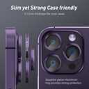 Jeluse Camera Lens Protector for iPhone 17 Pro Max/17 Pro/16 Pro Max/16 Pro/15 Pro Max/15 Pro/14 Pro Max/14 Pro, 9H Tempered Glass Screen Protector Cover Alignment Kit Metal Individual Ring