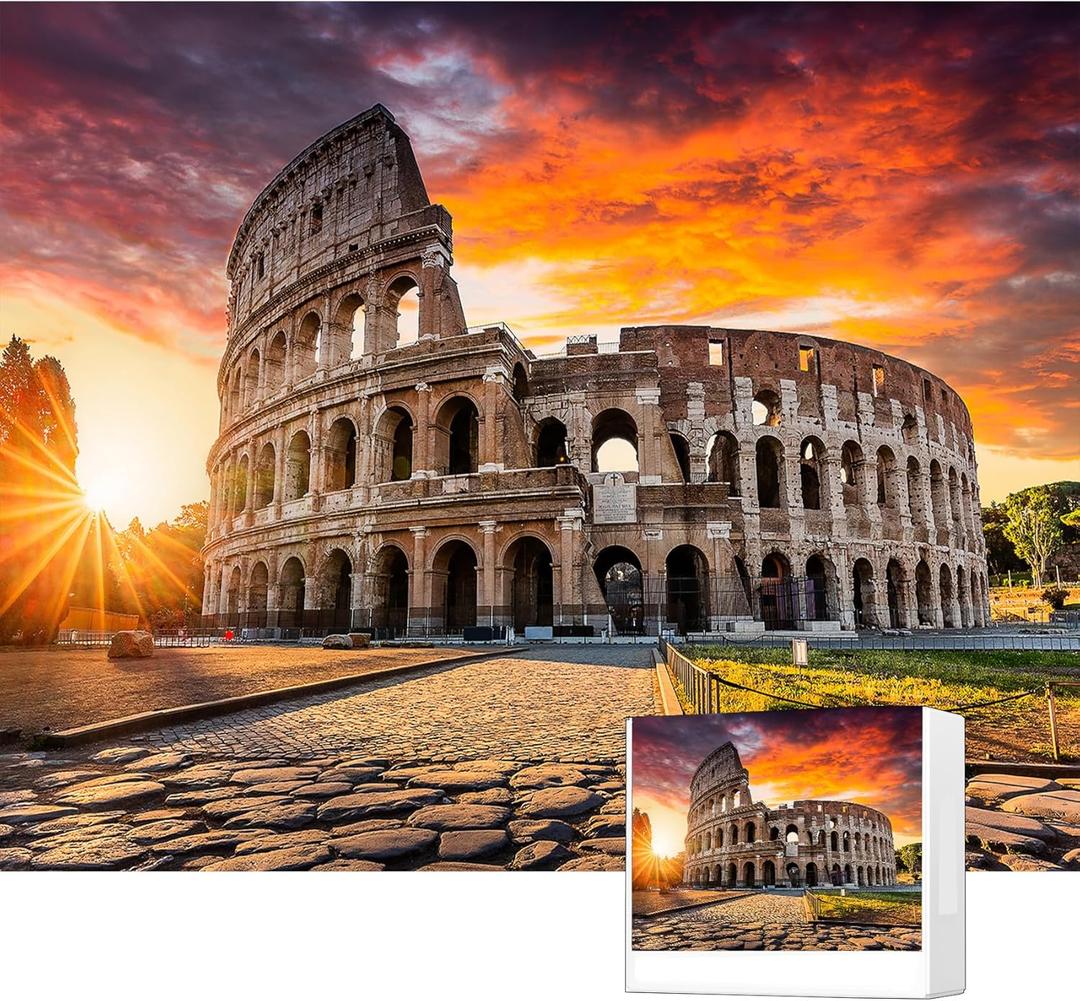 Jigsaw Puzzles for Adults, Italy Puzzles for Adults 1000 Pieces, Rome Italy Puzzles for Women &Mom, Rome Italy Gifts
