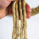 Natural Jute Hemp Rope (1.5 Inch x 150 Feet) Heavy Duty Manila Rope for Docks, Nautical, Railings, Landscaping, Home Decorating