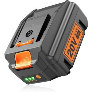 20V 6.0Ah Lithium Battery Replace for Worx 20V Power Share Battery, Compatible with Worx 20 Volt WA3575 WA3525 WA3578 WA3520 WA3742 WG151s WG155s WG251s WG255s WG540s WG545s WG890