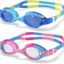 Aegend Swim Goggles for Kids 3-8 - Anti-Fog Anti-Leaking Comfort Fit Toddler Goggles for Swimming