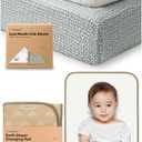 KeaBabies 2-Pack Muslin Crib Sheets for Boys, Girls and Portable Diaper Changing Pad - 100% Cotton Fitted Baby Mattress Cover, Waterproof Foldable Baby Changing Mat