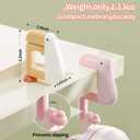 Purse Hook for Table  2-Pack Foldable & Non-Slip Bag Hanger, Cute Bird Design Purse Holder for Desk, Table & Travel  Strong & Compact Desk Accessories (2-Pack Black)