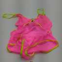 SHERRYLO Sheer One Piece Swimsuit for Women See Thru Bodysuit Monokini Sexy Mesh Thong Teddy Swimsuits One-Piece Micro Bikini (Large, Pink Chartreuse)