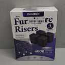 Bed Risers Furniture Risers Heavy-Duty Rectangular Adjustable Block Lift to 3 inches and 4.3 inches Desk, Sofa, Chair Legs, Refrigerator, Washing Machine Support up to 4000 pounds (Black-square)