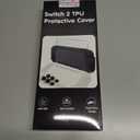 HEYSTOP Switch 2 Case Compatible with Nintendo Switch 2 Case Cover, Switch 2 Protective TPU Cover with Screen Protector and 6 Thumb Grips,HD Tempered Glass,Shock-Absorbing&Scratch-Resistant