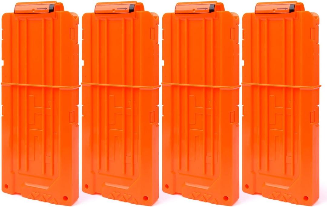 Soft Bullet 4pcs Clips 12 Bullets Dart Gun Clips Magazine Clip for Nerf Toy Dart Gun