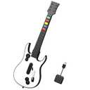 NBCP Wireless Guitar Controller for Xbox Series X|S/Xbox One/PC  White Game Guitar for Rock Band 4 & Fortnite Festival with Strap, 2.4G USB Dongle