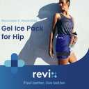REVIX Ice Pack for Hip Replacement, Flexible Gel Cold Pack for Discomfort Relief, Hip Ice Compression Wrap Cold Compress Therapy, Navy
