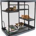 Extra Large Catio Outdoor Cat Enclosure Cat Cage 45"× 26.5" × 43.3"