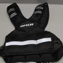 HAPBEAR Adjustable Weighted Vest for Men and Women, 4-10 lbs with 6 Ironsand Weights and Large Pocket Includes kettlebell pouch for Workout, Strength Training, Running, Walking, Weight Loss