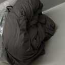 SNOWMAN Premium Down Comforter Queen Size, Luxurious All Season Duvet Insert with Cotton Blended Fabric, 3D Baffle Box Design Hotel Bedding Comforter (Dark Grey,90"x90")