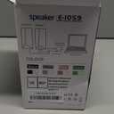 LENRUE Computer Speakers, USB/USB-C Powered PC Speakers with Loud Stereo Sound, Headphone-in for Desktop, iMac, MacBook, Laptop, Monitor (USB-C to USB Adapter Included)