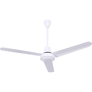Canarm CP48DW11N 48-Inch Industrial DC Ceiling Fan, High-Performance, Weatherproof, White, Downrod Mount, Energy-Efficient for Indoor & Outdoor Use