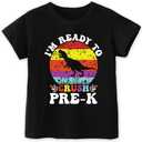 First Day of Pre-K Shirt  Back to School Shirt for Boys & Girls, Pre-K T-Shirt, 2T-5T, Toddler Back to School Outfit (Dinos)