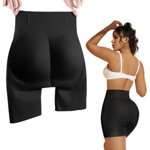 MOVWIN Padded Underwear for Women Built-in 7mm 16mm Fake Butt Pads for Bigger Butt Lifting Panties Tummy Control Shapewear (Medium)