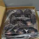 Syhood 12 Pieces Glitter Christmas Ball Ornaments Rhinestone Sequin Christmas Decorations Hanging Plastic Balls for Xmas Trees Wedding Party Holiday Decorations(3.15 Inch,Brown)