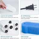 UPETTOOLS Turtle Filter - Internal Filter for Small Fish, Turtle, Shrimp & Amphibian Tanks