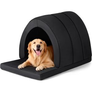 Orthopedic Dog House, Indoor Dog Bed House for Large Medium Small Dogs
