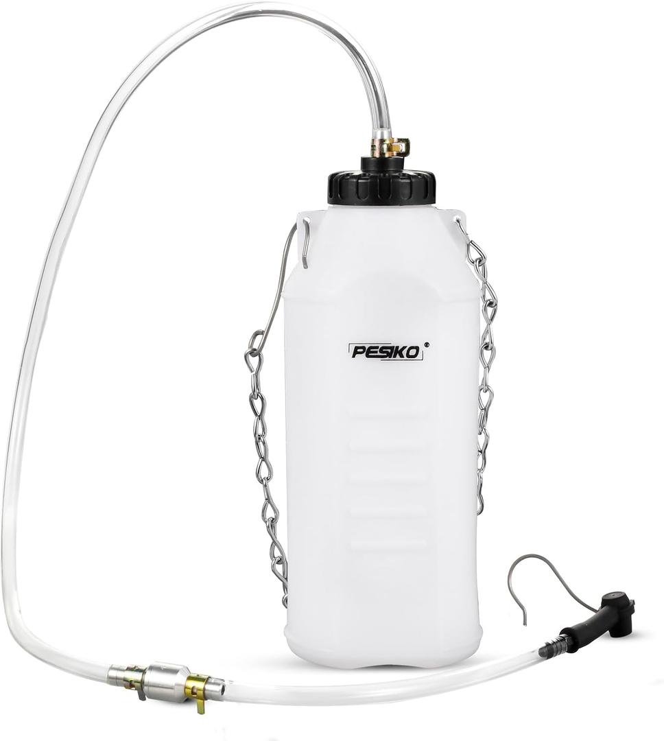 1L Brake Bleeder Bottle One Way Check Valve, Brake Fluid Bleeder Kit | 24 inch Tube and Rubber Connector, Collect Waste Brake Fluid