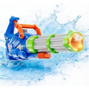 Electric Big Gatling Squirt Water Gun for Kids Adults - High Power Automatic Water Blaster with Large Capacity, Outdoor Summer Pool Long Range Water Toys Fight Games for Kid Age 8-12 Year Old