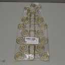 HOHIYA Christmas Card Display Wall Holder 2 Pack 14.5 Gold Metal Holiday Card Hanger for 24 Greeting Cards Photo and Party Wall Decor Easy Install Xmas Wall Display Gold