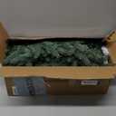 Christmas Garland 9 Ft by 12 Inch Prelit Fraser Fir Xmas Garland with 50 Lights 550 Tips, Real Like Lush and Classics Green Style for Indoor Outdoor Home Decoration