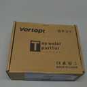 Vortopt Advanced Sink Faucet Filter,NSF Certified Faucet Installation System,400 Gallon Capacity,Can Reduce 99% Chlorine and Odors,with 1 Water FilterT1-White