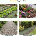 Grenebo Weed Barrier Fabric, 4FT x 50FT, Non-Woven Landscape Fabric, Easy to Cut & Fray-Resistant, Breathable & Permeable, Landscaping Fabric with 15 Stakes, for Gardens, Flower Beds, Vegetable Plots
