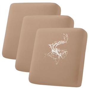 hyha Waterproof Couch Cushion Covers, Magic Sofa Covers Washable, Stretch Sofa Seat Cushion Slipcovers, Waterproof Couch Slipcovers for Dogs Pets, Furniture Protector (3 Pieces, Camel)