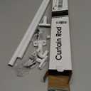 2 Pack Small Curtain Rods Adjustable 18-32 Inch, White Sash Rod for French Doors Windows,5/8 In.Diameter