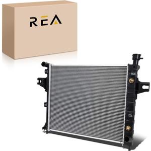Engine Coolant Radiator Assembly with Transmission Oil Cooler Compatible with Jeep Grand Cherokee 2001 2002 2003 2004, V8 4.7L, Automatic Transmission, Replace# 52079883AB