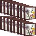 Ripeng 16 Pack 10 x 10 Inch Shadow Box Frame Display Cases, Walnut