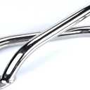 2PCS Boat Handrail Grab Handle Polished Stainless Steel Round Tube - 12" Long Marine Grab Handle