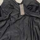 Tempt Me Women Tankini Top Only Flowy Swim Tops V Neck Bathing Suit Top Black XXL