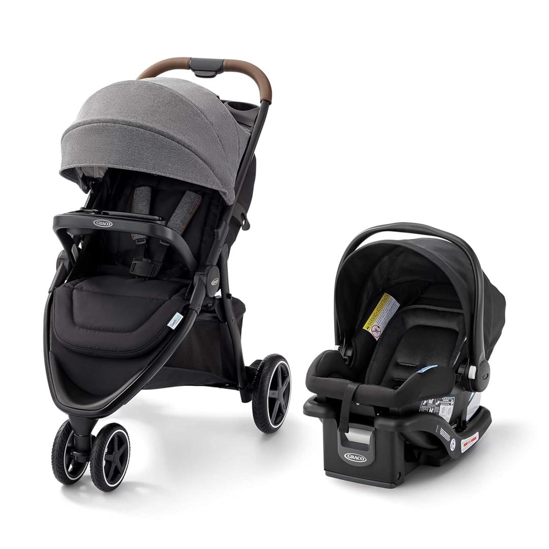 Graco Outpace LX All-Terrain Travel System - Includes SnugRide Lite Infant Car Seat, Briggs, High-Performance Stroller/Car Seat Combo, Practical & Durable